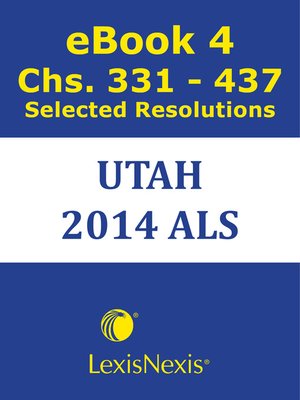 cover image of Utah Advance Legislation